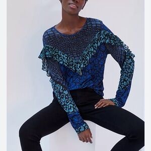 Anthropologie Ameera Ruffled Top